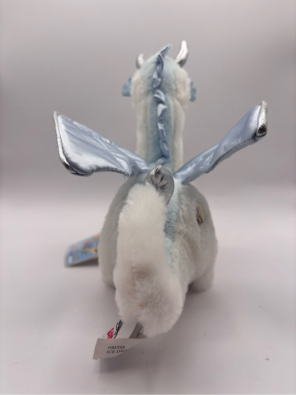 Webkinz Ice Dragon with Sealed Secret Code Tag White Stuffed Animal Ganz READ - Picture 8 of 16